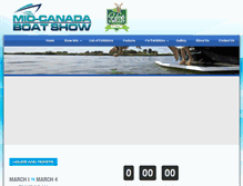 Tablet Screenshot of midcanadaboatshow.com